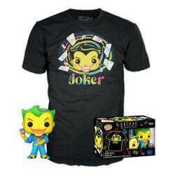 DC Comics POP! & Tee set figurine et T-Shirt Joker (BKLT) (M)