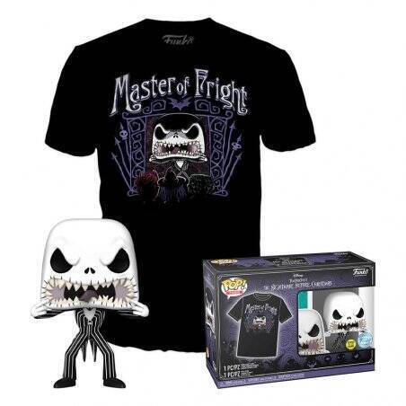 L´étrange Noël de Mr. Jack POP! & Tee set figurine et T-Shirt Jack Skellington (M)