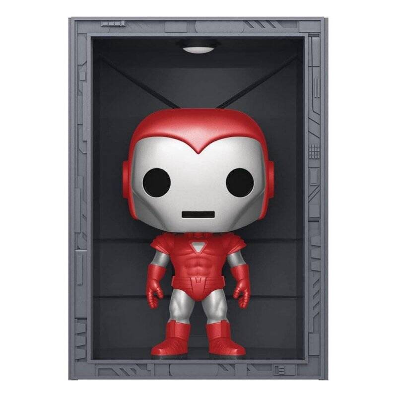 Marvel POP! Deluxe Vinyl figurine Hall of Armor Iron Man Model 8 Silver Centurion PX Exclusive 9 cm