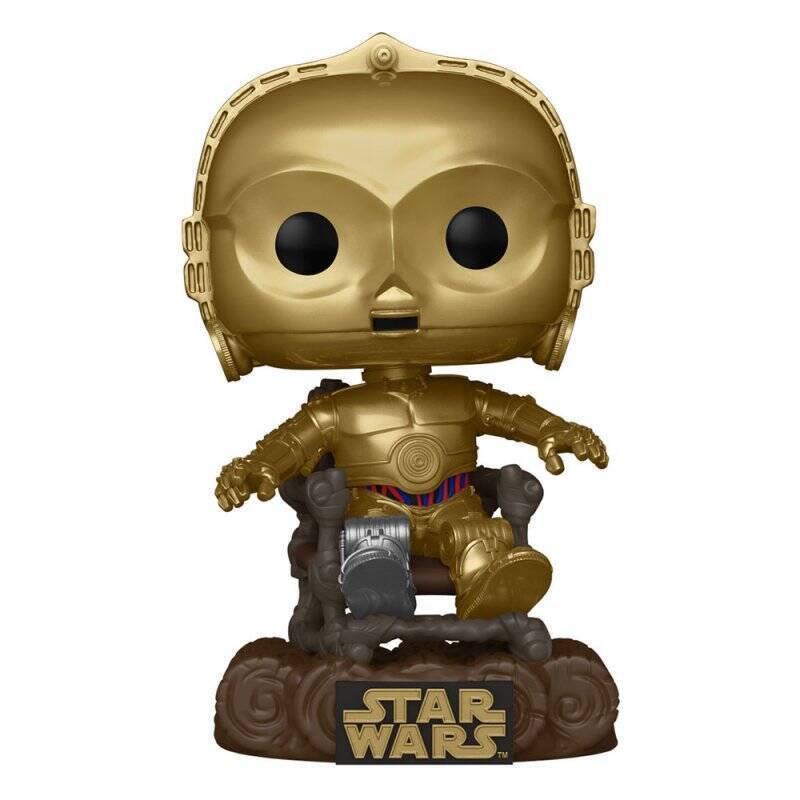 Star Wars Return of the Jedi 40th Anniversary POP! Vinyl figurine C3P0 in chair 9 cm
