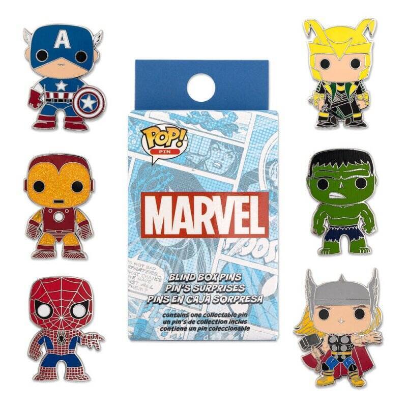 Marvel Loungefly POP! Pin assortiment pin's émaillés Group 3 cm (12)