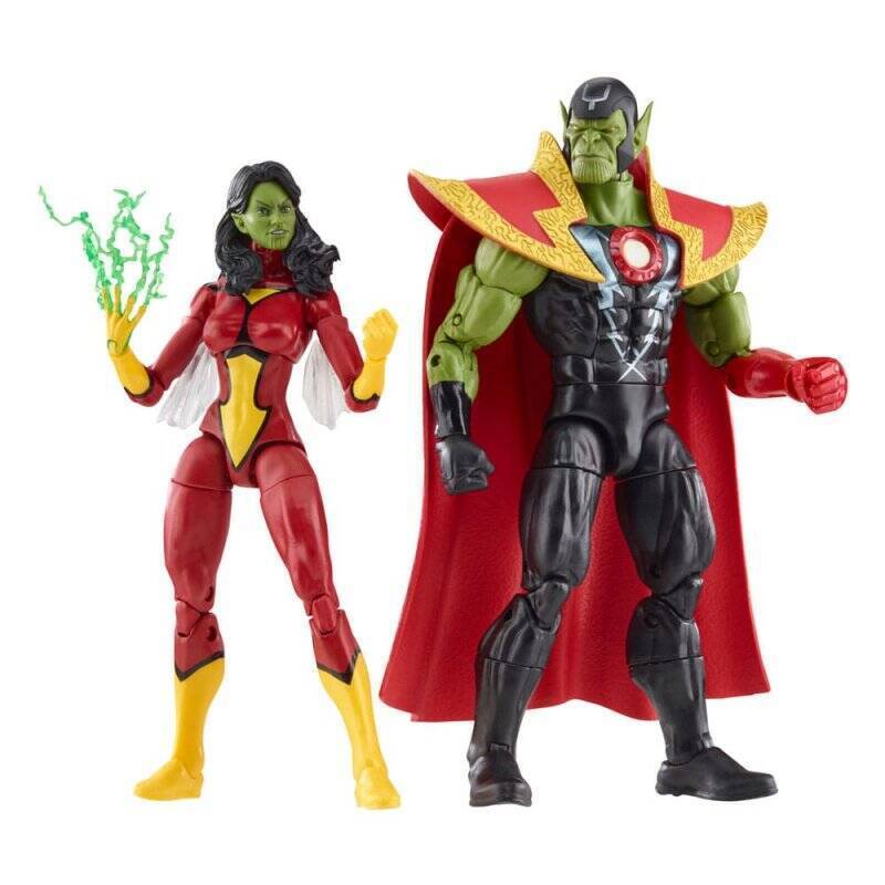 Avengers Marvel Legends figurines Skrull Queen & Super-Skrull 15 cm