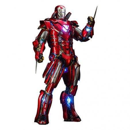 Iron Man 3 figurine Movie Masterpiece 1/6 Silver Centurion (Armor Suit Up Version) 32 cm