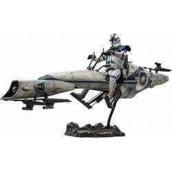 Star Wars The Clone Wars figurine 1/6 Commander Appo & BARC Speeder 30 cm