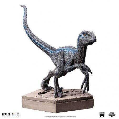 Jurassic World Icons statuette Velociraptor Blue 9 cm