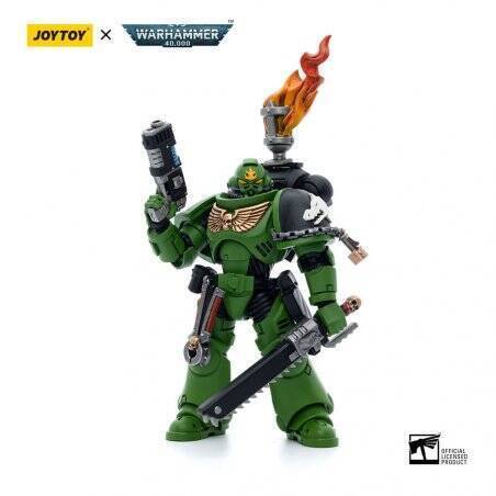 STOCK1 - Warhammer 40k figurine 1/18 Salamanders Intercessors Sergeant Tsek'gan 12 cm