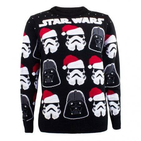 Star Wars Sweatshirt Christmas Jumper Darth Vader / Stormtrooper (M)