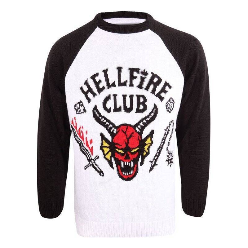 Stranger Things Sweatshirt Christmas Jumper Hellfire Club (M)