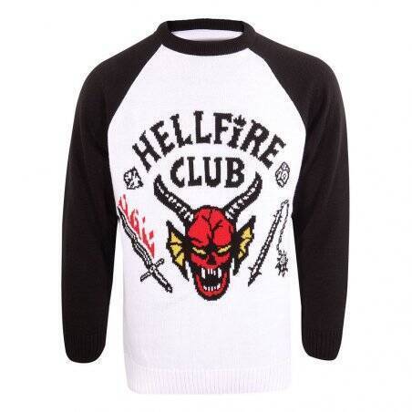 Stranger Things Sweatshirt Christmas Jumper Hellfire Club (M)