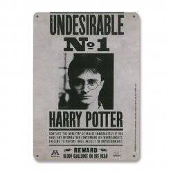 Harry Potter panneau métal Undesirable No. 1 15 x 21 cm