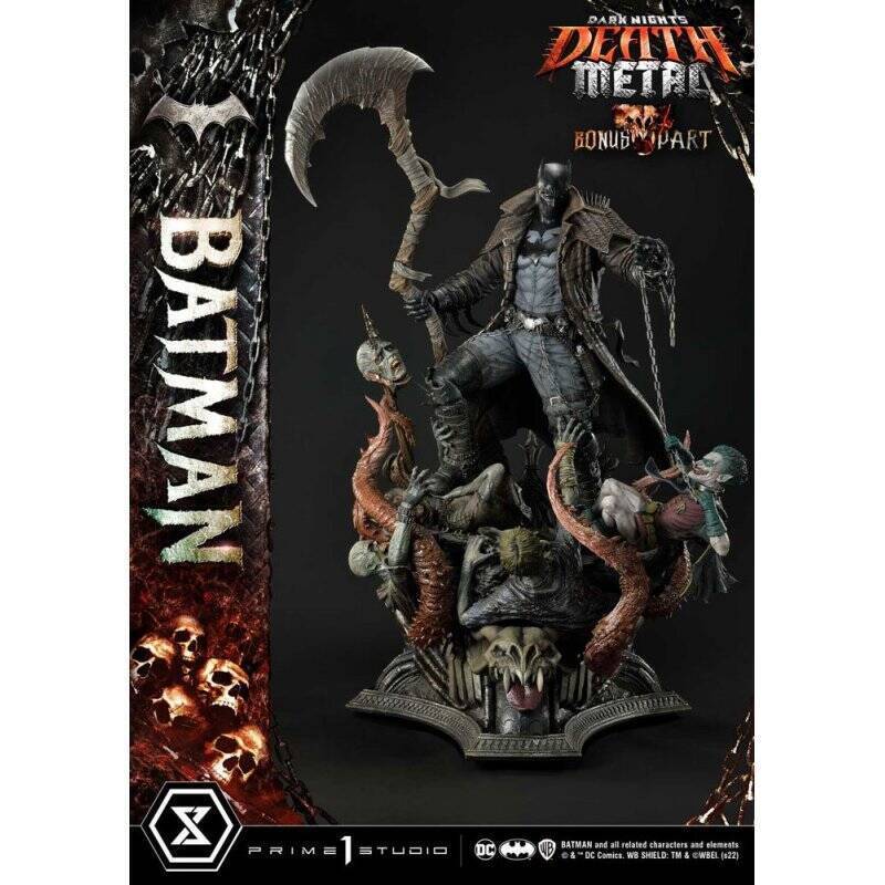 Dark Knights: Metal statuette 1/3 Death Metal Batman Deluxe Bonus Ver. 105 cm