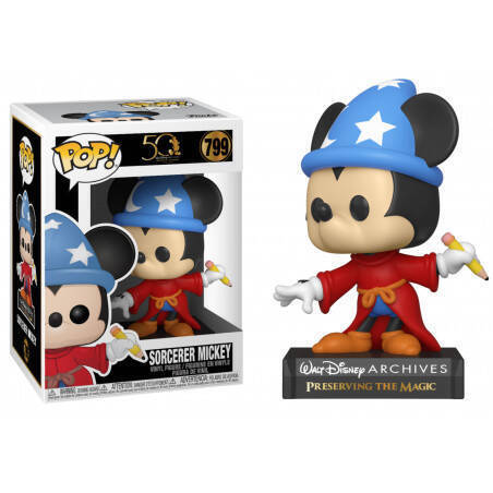 DISNEY - Bobble Head POP N° 799 - Archives - Sorcerer Mickey