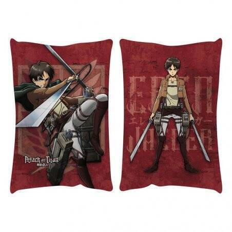 Attack on Titan oreiller Eren Jaeger 50 x 35 cm
