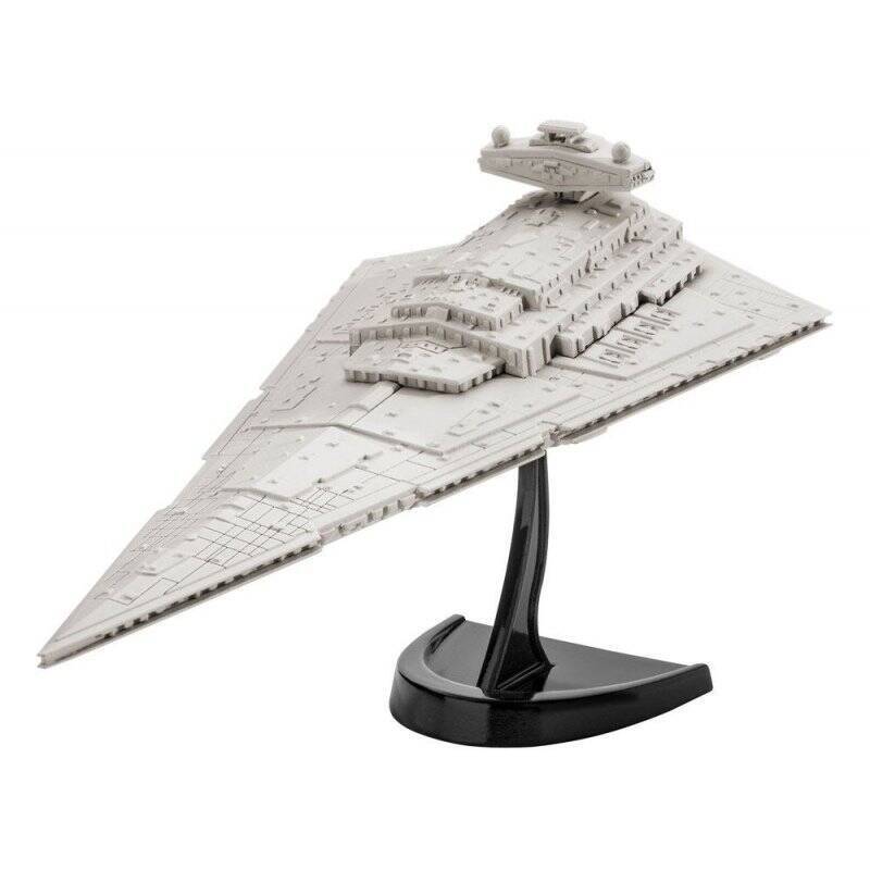 Revell Modellbausatz Star Wars Imperial Star Destroyer im Maßstab 1:12300, Level 3, originalgetreue Nachbildung mit vie