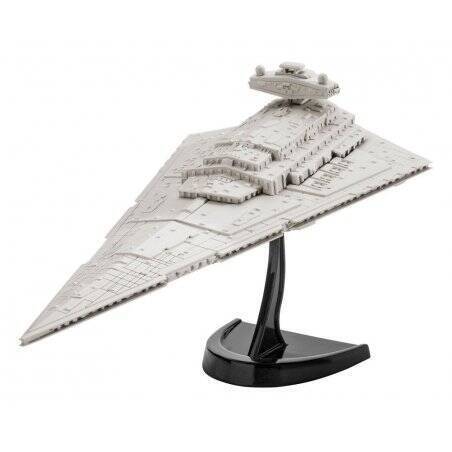 Revell Modellbausatz Star Wars Imperial Star Destroyer im Maßstab 1:12300, Level 3, originalgetreue Nachbildung mit vie