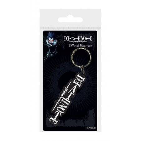 Death Note porte-clés caoutchouc Logo 6 cm