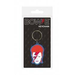 David Bowie porte-clés caoutchouc Aladdin Sane 6 cm