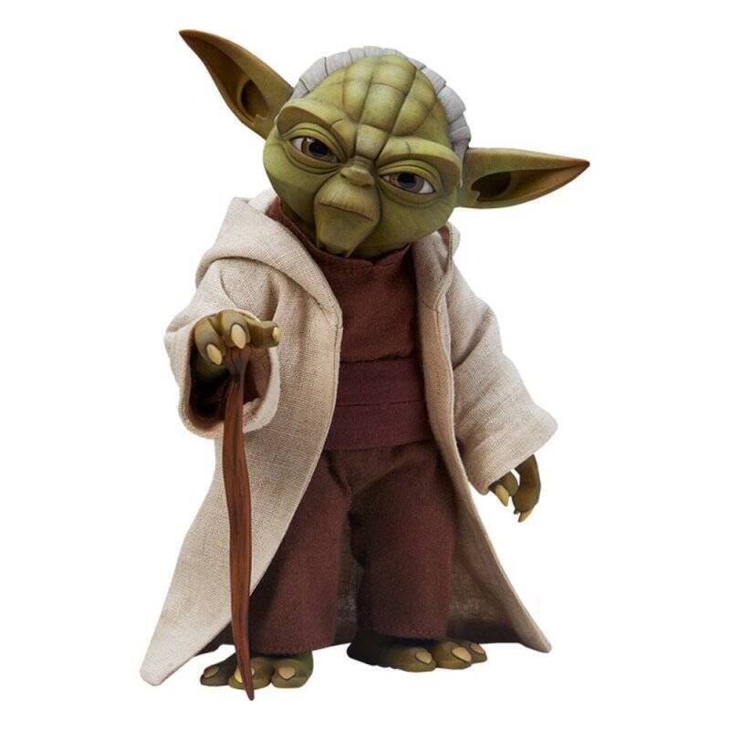 STOCK2 - Star Wars The Clone Wars figurine 1/6 Yoda 14 cm