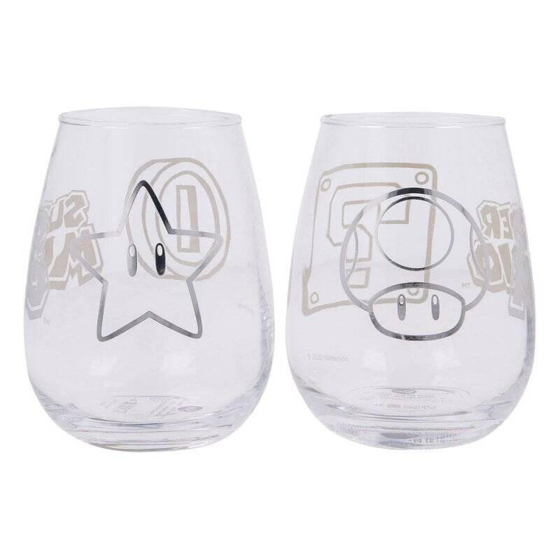 NINTENDO - Set de 2 verres en cristal 510ml