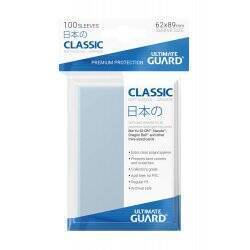 Ultimate Guard 100 pochettes Classic Soft Sleeves format japonais Transparent