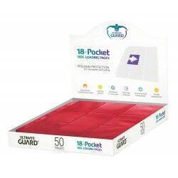 Ultimate Guard 18-Pocket Pages Side-Loading Rouge (50)