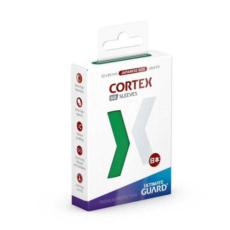 Ultimate Guard 60 pochettes Cortex Sleeves format japonais Vert