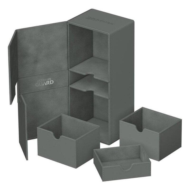 Ultimate Guard Twin Flip`n`Tray 266+ Xenoskin Gris