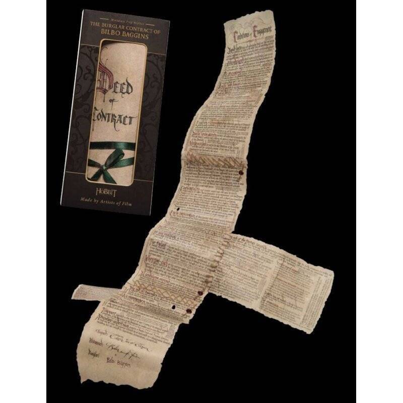 Le Hobbit réplique mini Contrat de Bilbon