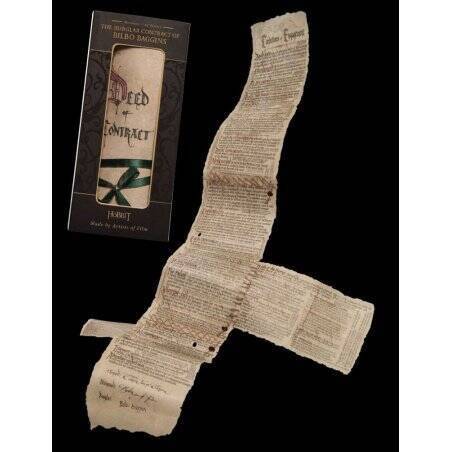 Le Hobbit réplique mini Contrat de Bilbon
