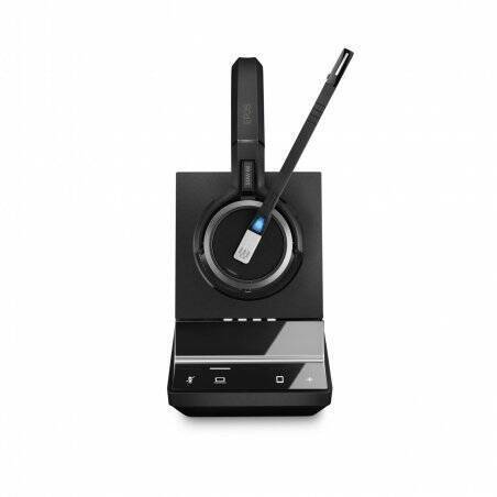 EPOS IMPACT SDW 5063, Beidseitiges kabelloses DECT-Headset Noise Cancelling-System, Stereo Sound, Optimiert für UC und 