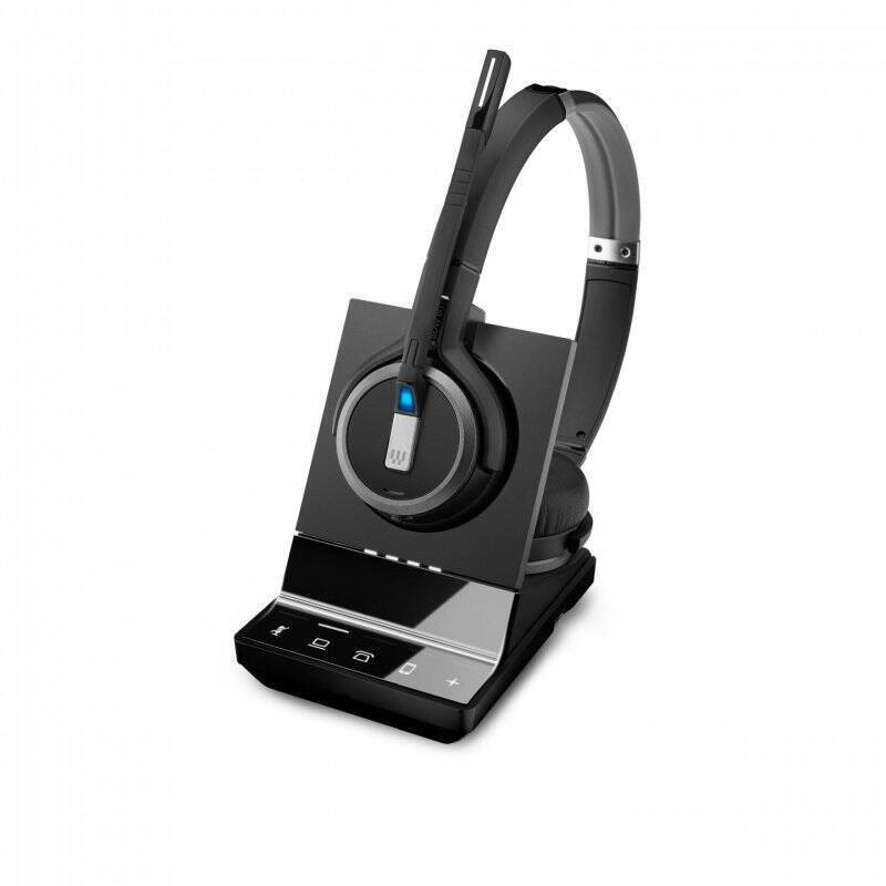 EPOS IMPACT SDW 5066, Beidseitiges kabelloses DECT-Headset Triple-Konnektivität, Noise Cancelling-System, Optimiert fü