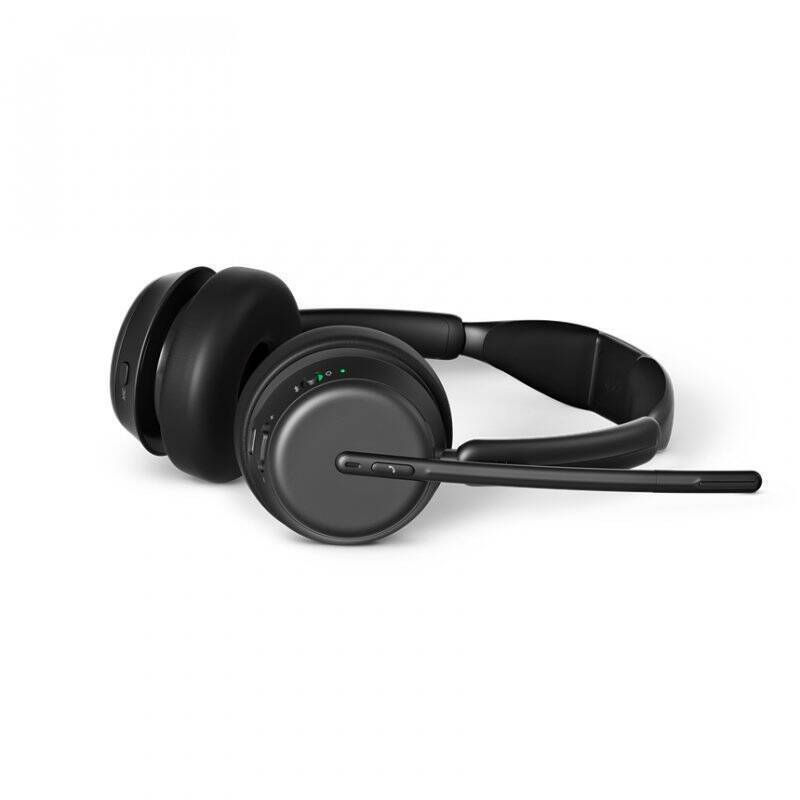 EPOS IMPACT 1061 ANC, Beidseitiges Bluetooth-Headset Hybrides adaptives Active Noise Cancellation (ANC), incl. Kontaktlo