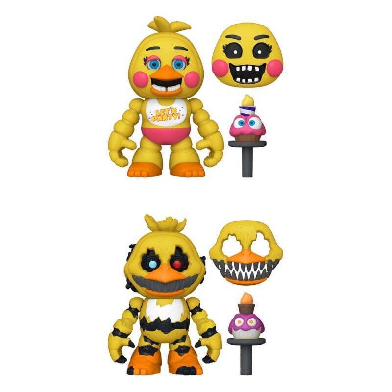 Five Nights at Freddy's figurines Snap Nightmare Chica & Toy Chica 9 cm