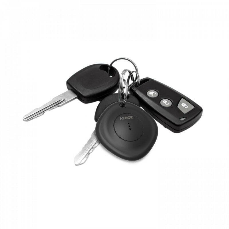 Aeroz TAG-1000  Black (1-pack) Key finder for use with iPhone - Works with Apple Find My app