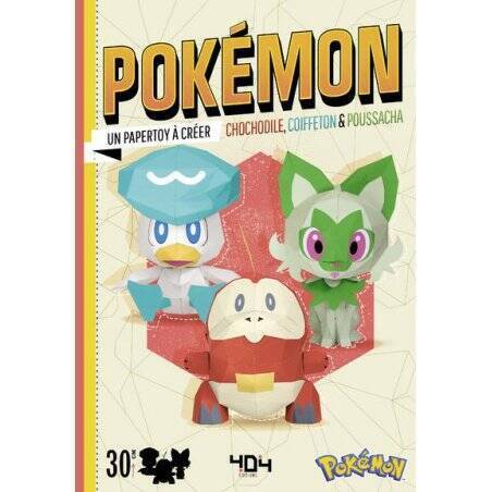 POKEMON CHOCHODILE/COIFFETON/POUSSACHA - UN PAPERTOY A CREER