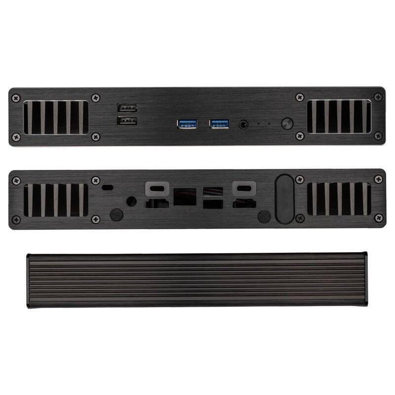 Akasa Plato WS UCFF-Gehäuse (Intel NUC 11/12/13 Pro), OEM - schwarz