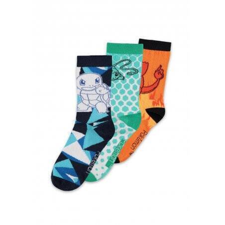 POKEMON - Vibrant - Pack de 3 Paires de Chaussettes (T43/46)