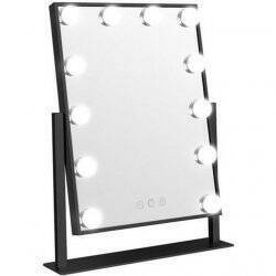 Gillian Jones - LED Light Hollywood Mirror Black
