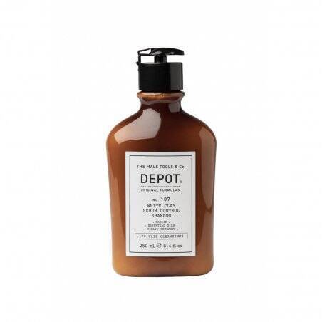 Depot - No. 107 White Clay Sebum Control Shampoo - 250 ml