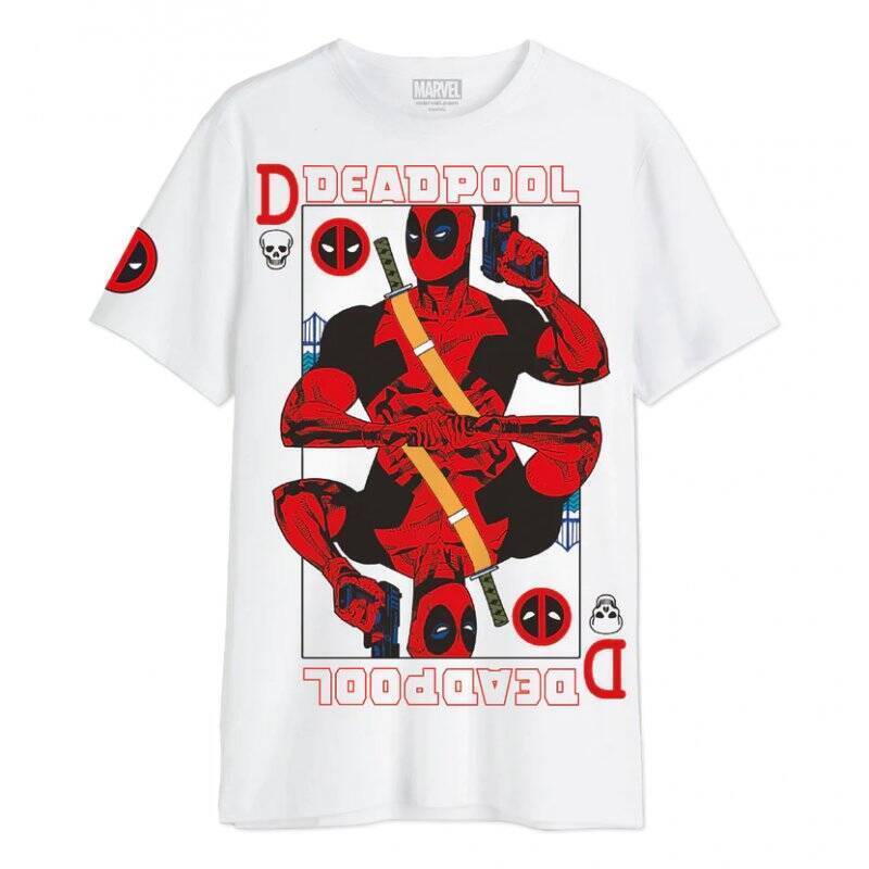 MARVEL - Carte Deadpool - T-Shirt Oversize Homme (XXL)