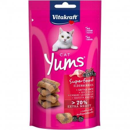 Vitakraft - Cat Yums® superfood with Duck and Elderberry