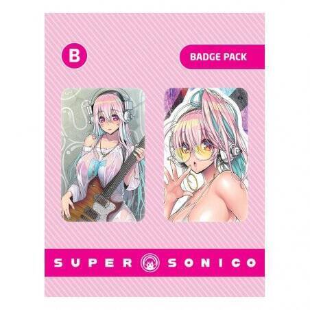 STOCK1 - Super Sonico pack 2 pin's Set B