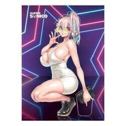 Super Sonico wallscroll Super Star Fabric Poster 84 x 118 cm