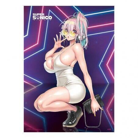 Super Sonico wallscroll Super Star Fabric Poster 84 x 118 cm