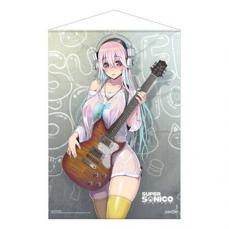 Super Sonico wallscroll Super Sonico with Guitar 50 x 70 cm