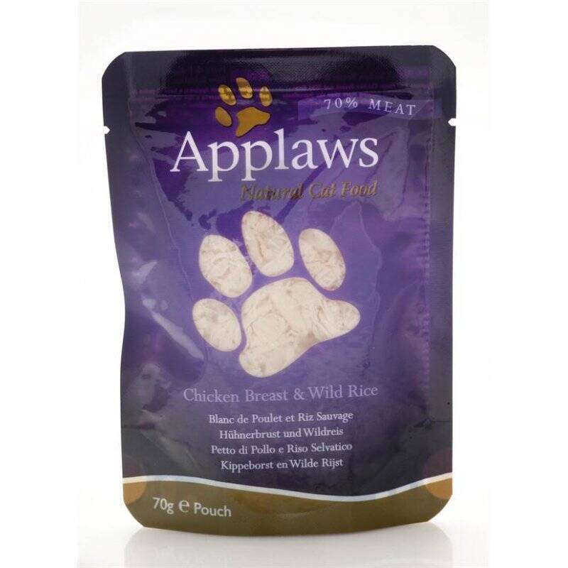 Applaws - Wet Cat Food 70 g pouch - Chicken & Wild Rice (178-007)