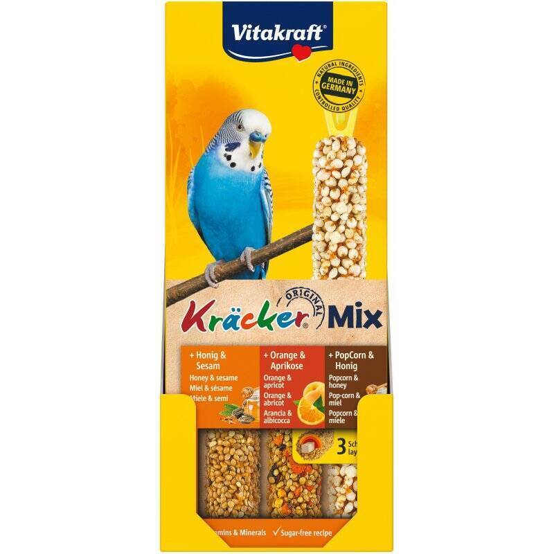 Vitakraft - Kräcker® Mix Honey/orange/popcorn for budgies
