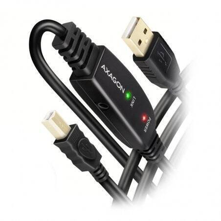 AXAGON ADR-210B aktives USB 2.0 Verbindungskabel, USB-A auf USB-B - 10m