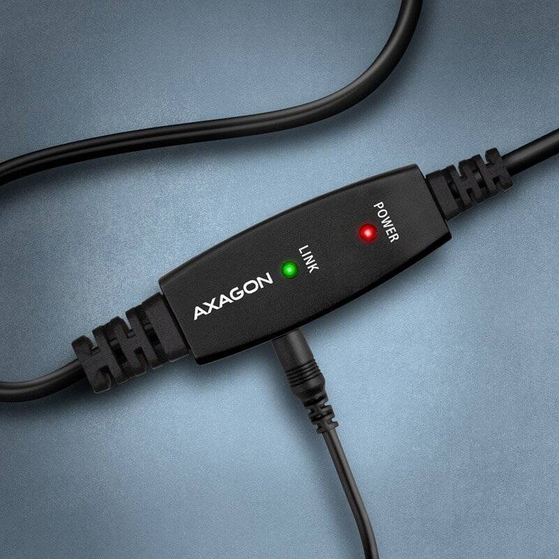 AXAGON ADR-210B aktives USB 2.0 Verbindungskabel, USB-A auf USB-B - 10m