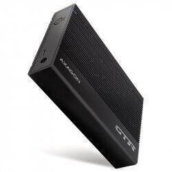 AXAGON EE35-GTR USB-C 3.2 Gen 1 - SATA 6G, 3.5" externes Festplattengehäuse, geriffelt - schwarz